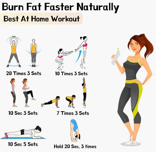 Burn Fat Faster Naturally-Best at home workout-Stumbit Fitness